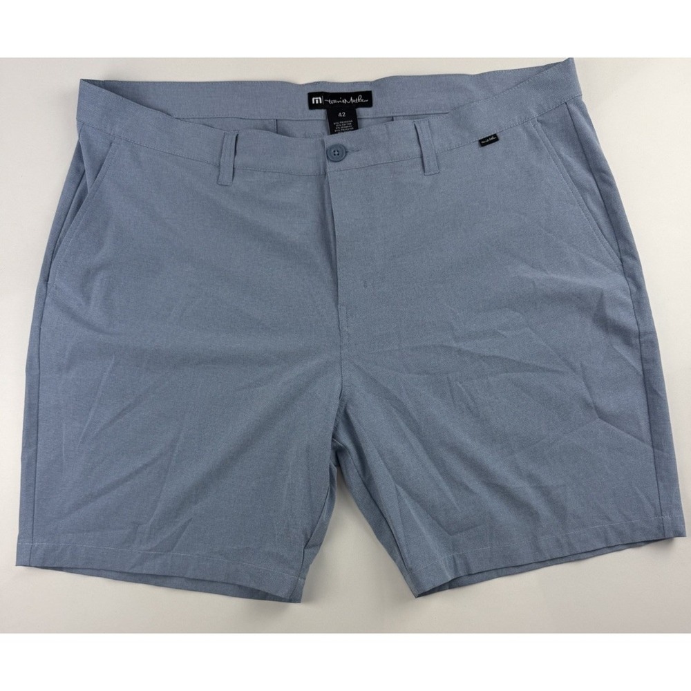TravisMathew Golf Shorts Men's Size 42 Blue Performance Stretch